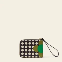 Carla Zip Purse - Jewel Flower Polka Dot -Home Decor & Bags-Orla Kiely 24SESAT713 3420 CarlaZipPurse JewelFlowerPolkaDot3