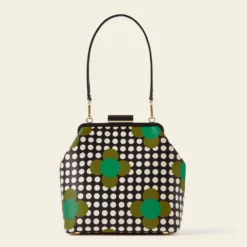 Jenny D Handbag - Jewel Flower Polka Dot -Home Decor & Bags-Orla Kiely 24SESAT842 3420 JennyD HHandbag JewelFlowerPolkaDot3