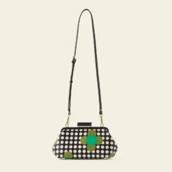 Jenny D Clutch - Jewel Flower Polka Dot -Home Decor & Bags-Orla Kiely 24SESAT844 3420 JennyD CClutch JewelFlowerPolkaDot3