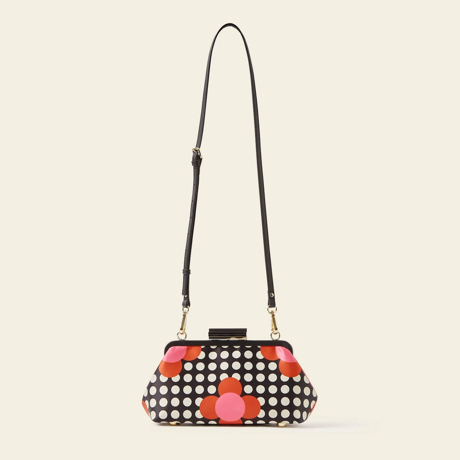 Jenny D Clutch - Fuchsia Flower Polka Dot 4 Jenny D Clutch - Fuchsia Flower Polka Dot - Image 4