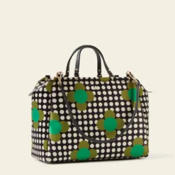 Opera Big Tote - Jewel Flower Polka Dot -Home Decor & Bags-Orla Kiely 24SESAT861 3420 OperaBigTote JewelFlowerPolkaDot2