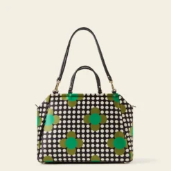 Opera Big Tote - Jewel Flower Polka Dot -Home Decor & Bags-Orla Kiely 24SESAT861 3420 OperaBigTote JewelFlowerPolkaDot3