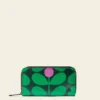 Forget Me Not Wallet - Sixties Stem Emerald