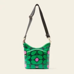 Cross Carry Crossbody - Sixties Stem Emerald 8 Cross Carry Crossbody - Sixties Stem Emerald -Home Decor & Bags-Orla Kiely 24SESIX744 3100CrossCarryCrossbody SixtiesStemEmerald3