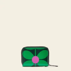 Remember Me Purse - Sixties Stem Emerald -Home Decor & Bags-Orla Kiely 24SESIX755 3100RememberMePurse SixtiesStemEmerald3