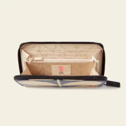 Forget Me Not Wallet - Solid Stem Oatmeal 7 Forget Me Not Wallet - Solid Stem Oatmeal -Home Decor & Bags-Orla Kiely 24SESLD122 1965 ForgetMeNotWallet SolidStemOatmealNavy4