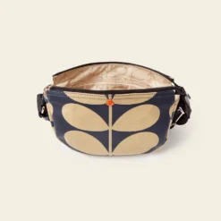 Mini Rounder Crossbody - Solid Stem Oatmeal 9 Mini Rounder Crossbody - Solid Stem Oatmeal -Home Decor & Bags-Orla Kiely 24SESLD864 1965 MiniHalfMoonCrossbody SolidStemOatmealNavy4
