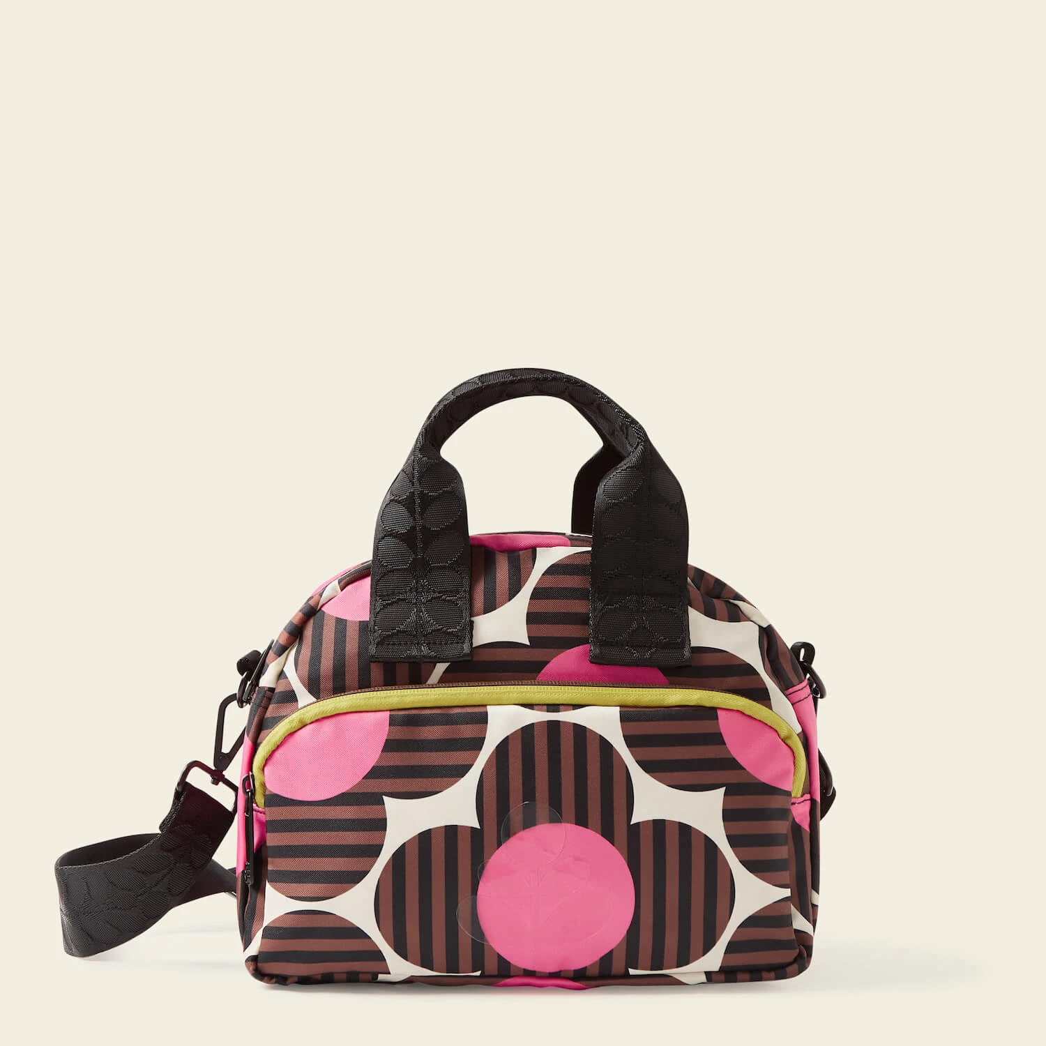 Radial Handbag - Striped Flower Azalea 1 Radial Handbag - Striped Flower Azalea