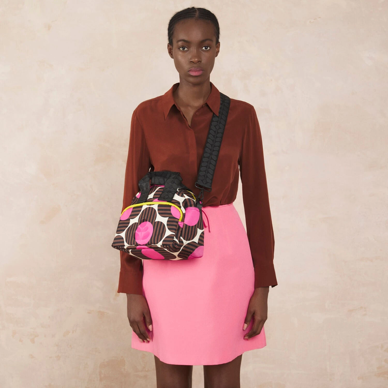 Radial Handbag - Striped Flower Azalea 2 Radial Handbag - Striped Flower Azalea - Image 2