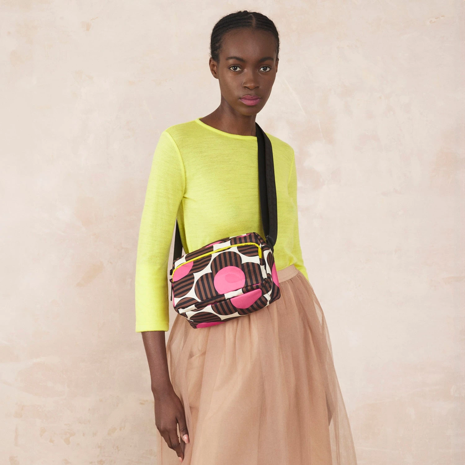 Angle Camera Bag - Striped Flower Azalea 2 Angle Camera Bag - Striped Flower Azalea - Image 2