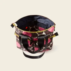 Axis Tote - Striped Flower Azalea -Home Decor & Bags-Orla Kiely 24SESTF862 6730AxisTote StripedFlowerAzalea4
