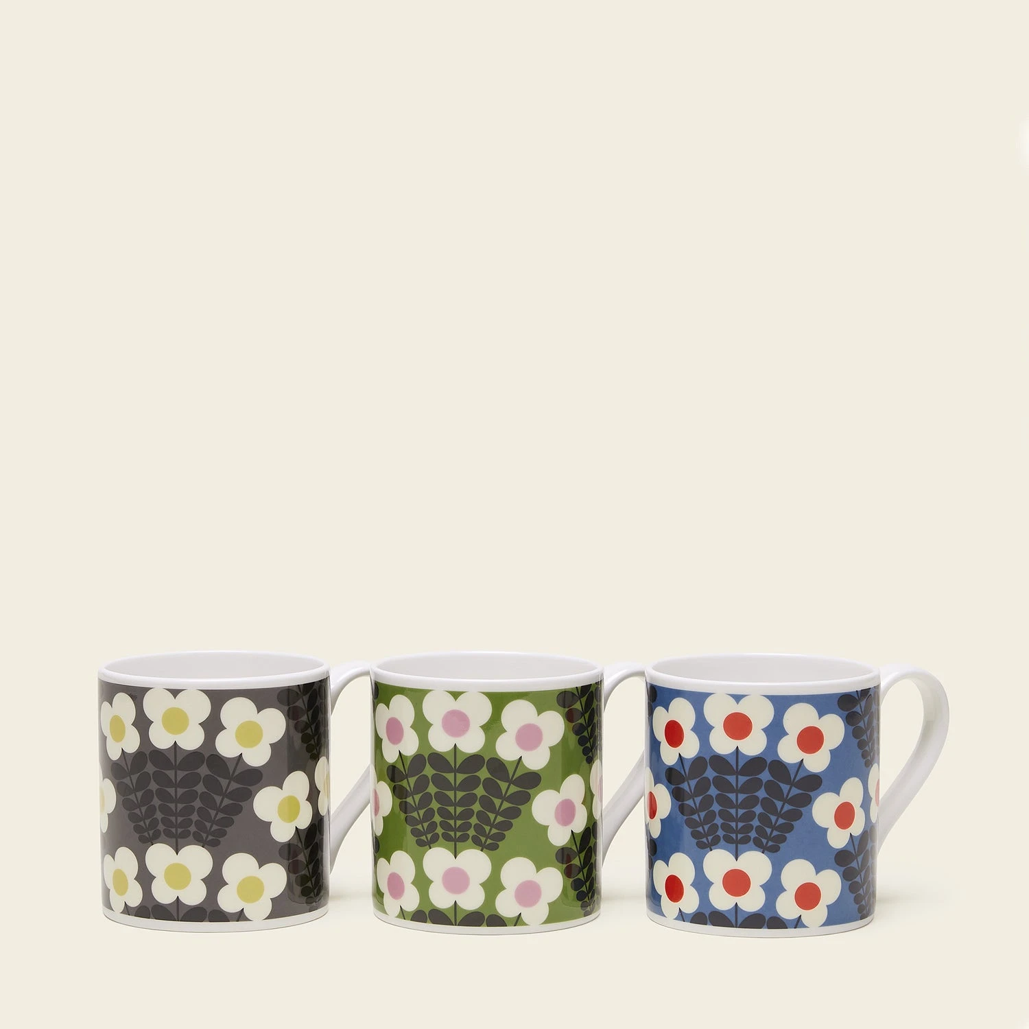 Large Mug Set Of 3- Bunch Of Stems 5 Large Mug Set Of 3- Bunch Of Stems - Image 5