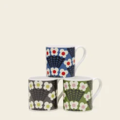 Large Mug Set Of 3- Bunch Of Stems 14 Large Mug Set Of 3- Bunch Of Stems -Home Decor & Bags-Orla Kiely 5mug 0057