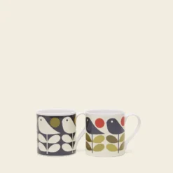 Large Mug Set Of 2 - Early Bird -Home Decor & Bags-Orla Kiely 8 mug 0070