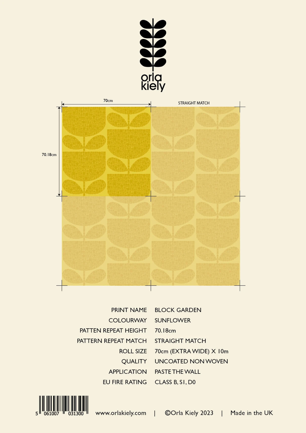 Block Garden Wallpaper - Sample 2 Block Garden Wallpaper - Sample - Image 2