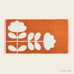 Cut Stem Towels Tulip/Paprika -Home Decor & Bags-Orla Kiely LabelledEDITEDCut Stem Tulip Paprika Bath Mat copy 1
