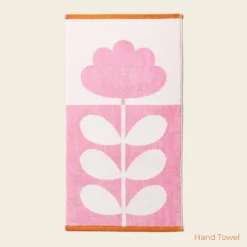 Cut Stem Towels Tulip/Paprika -Home Decor & Bags-Orla Kiely LabelledEDITEDCut Stem Tulip Paprika Hand Towel copy 1