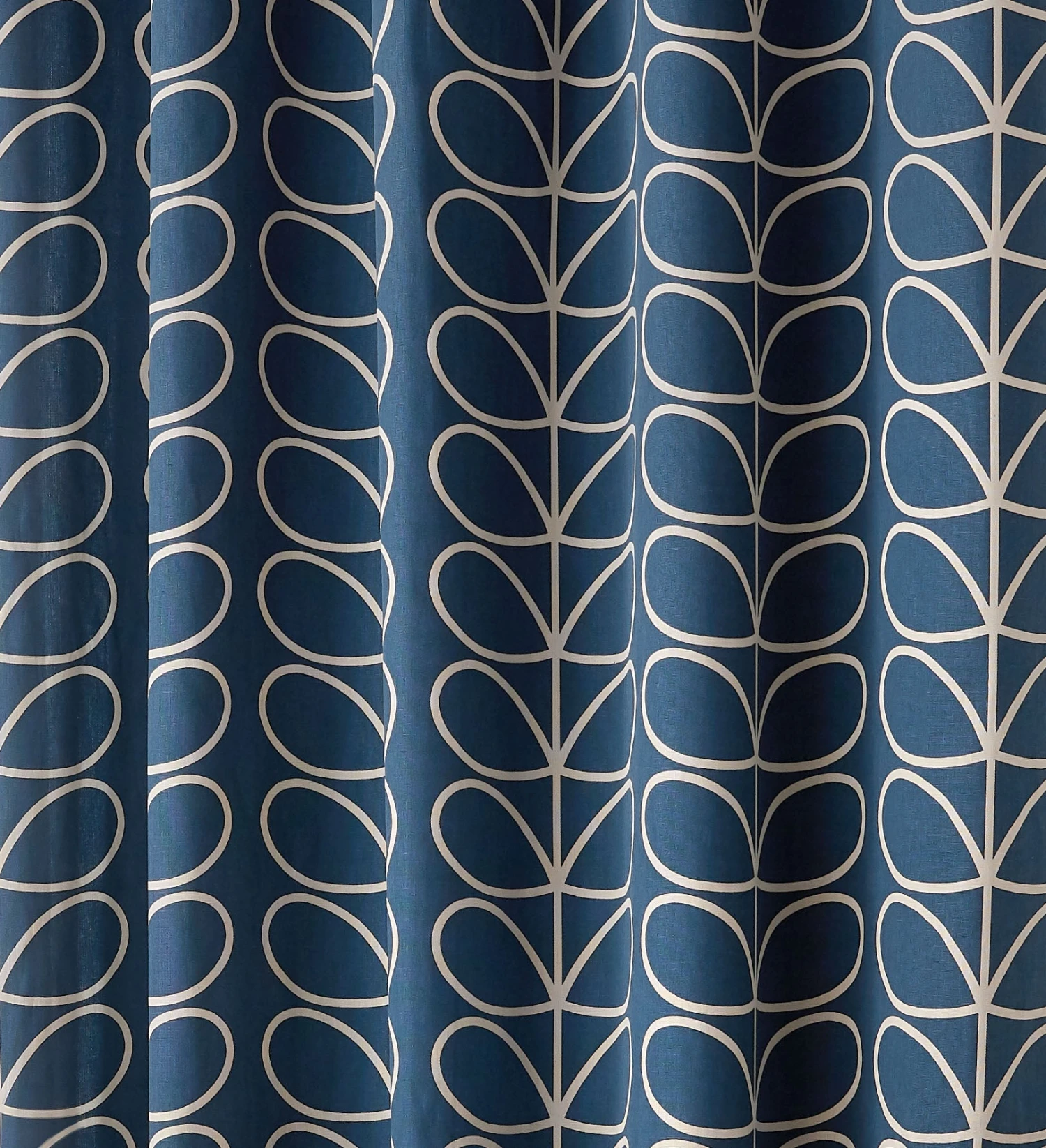 Linear Stem Lined Eyelet Curtains Whale 2 Linear Stem Lined Eyelet Curtains Whale - Image 2