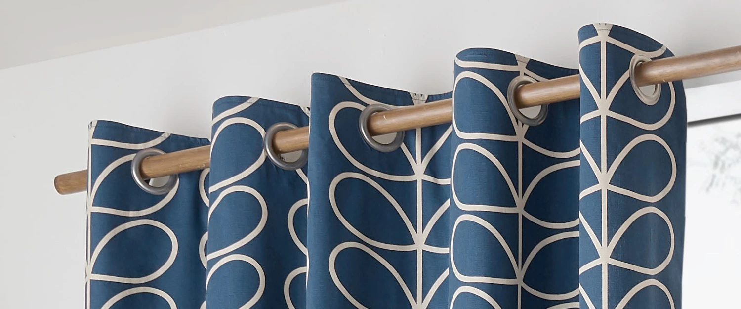 Linear Stem Lined Eyelet Curtains Whale 3 Linear Stem Lined Eyelet Curtains Whale - Image 3