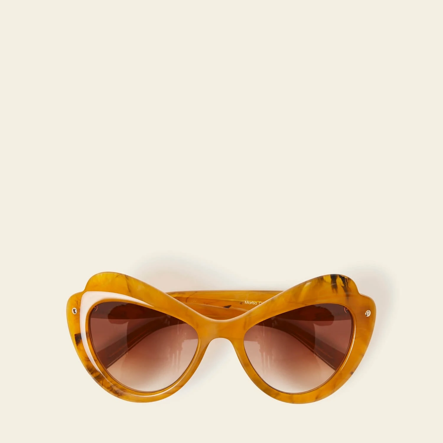 Marisa Sunglasses - Orange Marble 2 Marisa Sunglasses - Orange Marble - Image 2