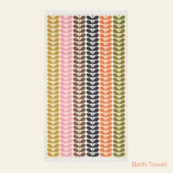 Multi Stem Towels Auburn -Home Decor & Bags-Orla Kiely MultiStemTowelsAuburn BathTowel