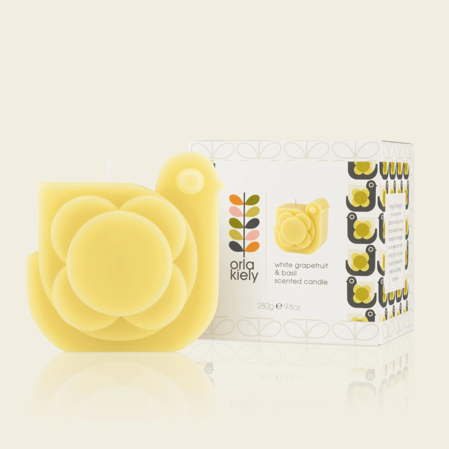 Hen Candle - White Grapefruit And Basil 1 Hen Candle - White Grapefruit And Basil