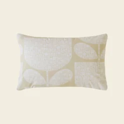 Block Garden Bed Linen Cream 9 Block Garden Bed Linen Cream -Home Decor & Bags-Orla Kiely OK BlockGardenCream PillowCutout