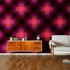 Radial Flower Wallpaper - 70cm X 10m