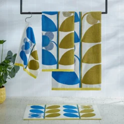 Stem Bloom Duo Towels Blue Fawn