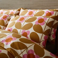Stem Bloom Bed Linen Saffron 7 Stem Bloom Bed Linen Saffron -Home Decor & Bags-Orla Kiely StemBloomSaffroncameo