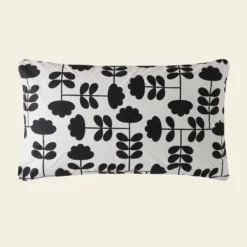 Cut Stem Bed Linen - Monochrome -Home Decor & Bags-Orla Kiely cut stem monochrome pillowcase reverse cut out