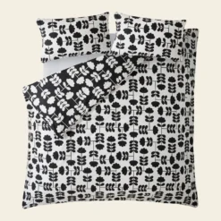 Cut Stem Bed Linen - Monochrome -Home Decor & Bags-Orla Kiely cut stem monochrome reverse cut out