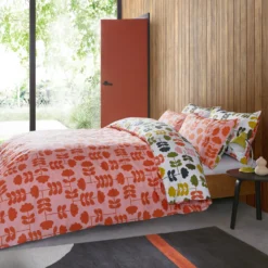 Cut Stem Bed Linen - Paprika -Home Decor & Bags-Orla Kiely cut stem multi paprika main reverse final