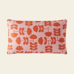 Cut Stem Bed Linen - Paprika -Home Decor & Bags-Orla Kiely cut stem multi paprika pillowcase reverse cut out