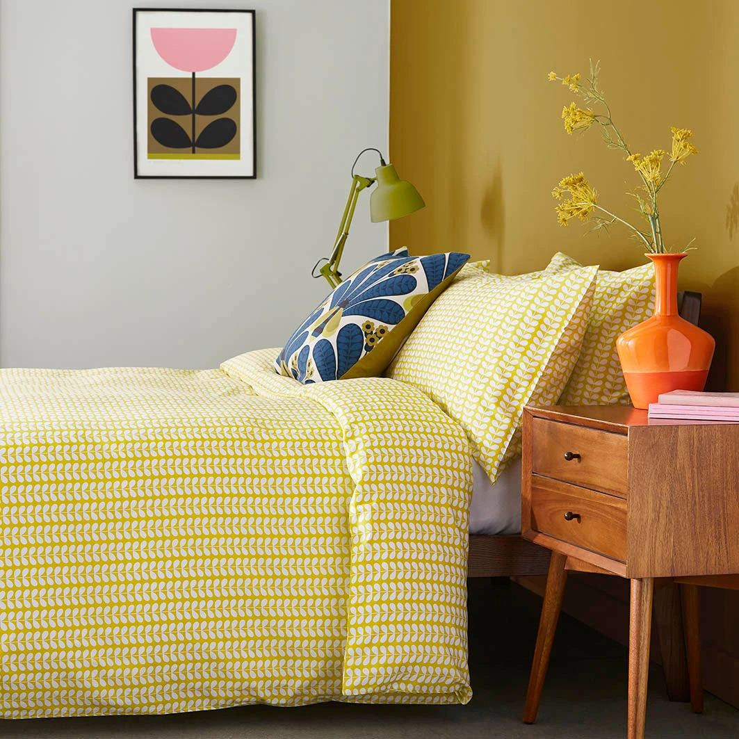 Tiny Stem Bed Linen - Yellow 1 Tiny Stem Bed Linen - Yellow